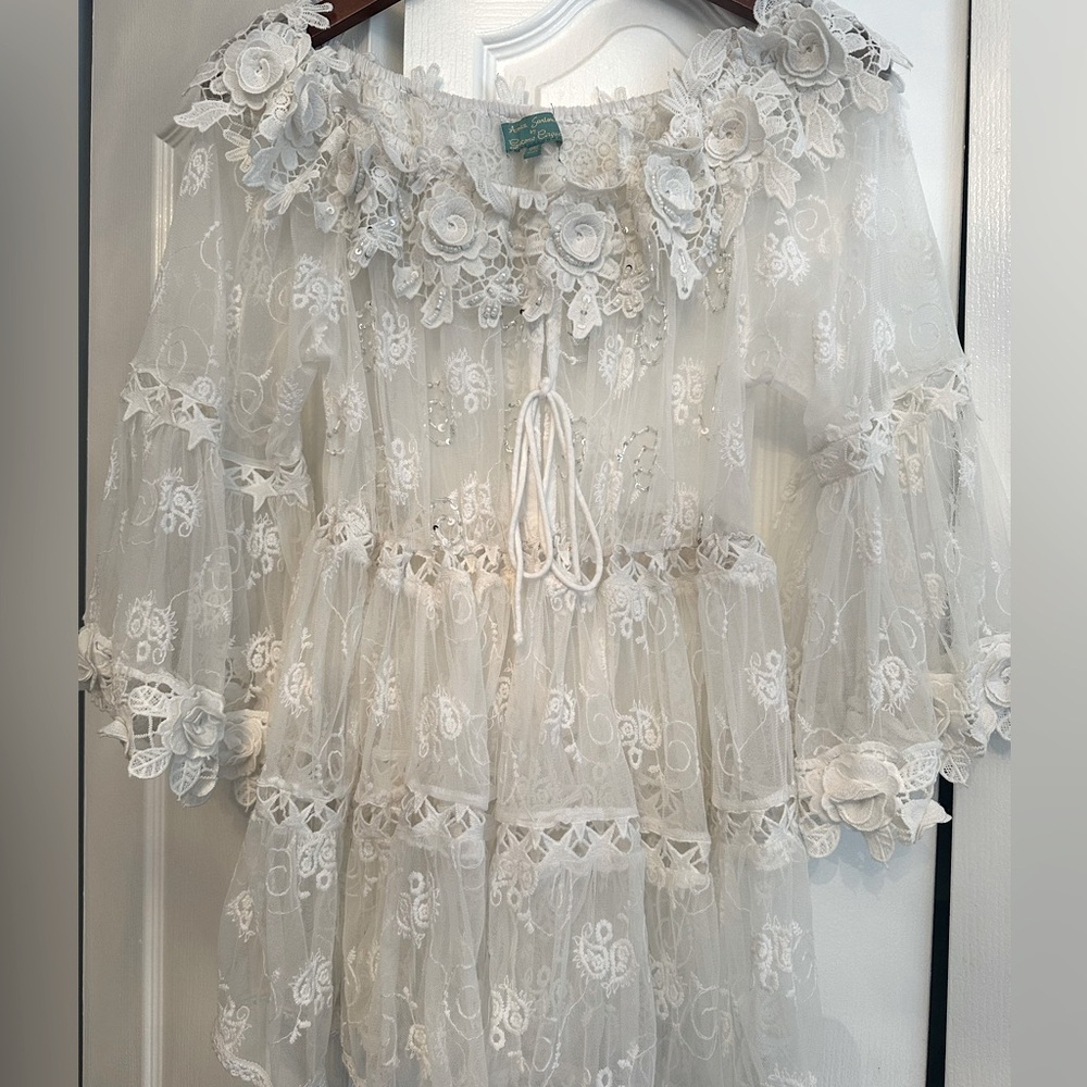 Anitca santoria by Giacomo lacy cirque swim cover up dress one size